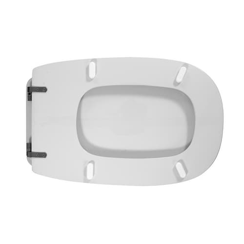 Sedile WC per Dolomite Vaso Cristallo Forma Cw Bianco Cerniere C Espansione - 3