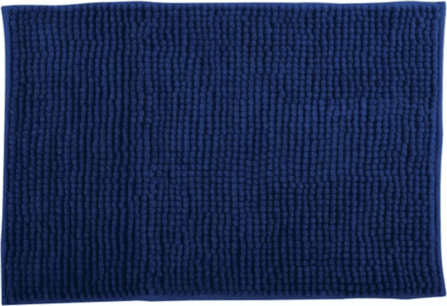 Tappeto Antiscivolo da Bagno Ciniglia 40 x 60 cm Spire Blu - 3