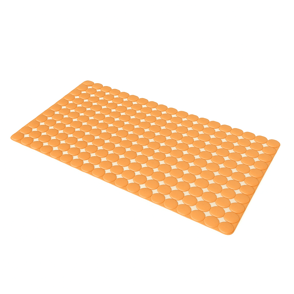 Tappeto Antiscivolo per Vasca Mod Rondo' 72 cm x 36 Dh Arancio - 3