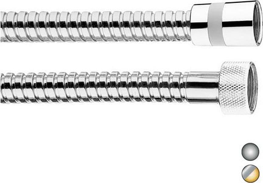 Flex in Ottone Doppia Aggraffatura Bossi 200 cm Cromo - 3