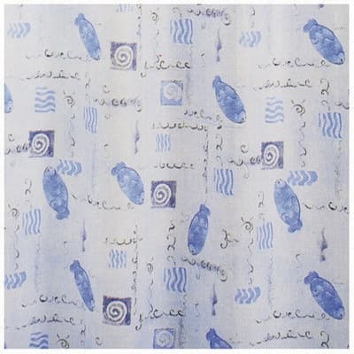 Tenda per Doccia 3 Lati Dh Vasca 2 Lati Cm 240 x 200 Mod Acquarello - 3