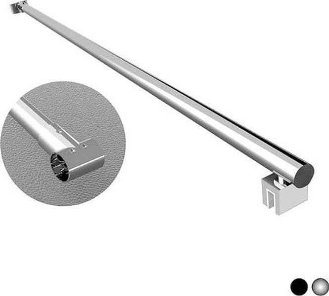 Braccio a T per Walk in Tondo Dhimp 65 cm Cromo - 3