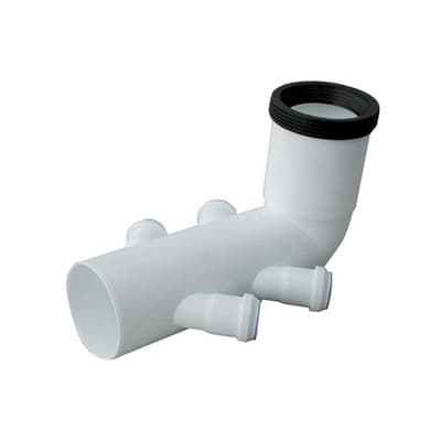 Curva Bianca W.c con 4 Attacchi Valsir Ø 110 x 40 - 2