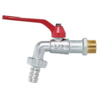Rubinetto a Sfera con Portagomma e Leva Rossa Faidf 354 a 5010 F05 - 2
