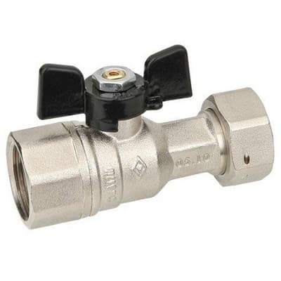 Valvola a Sfera Diritta a Passaggio Totale FF Dado Bugat ½ x ¾ DN 15 PN 40 - 3