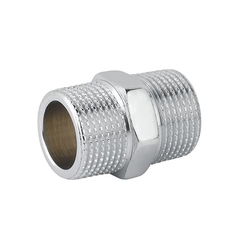 Nipple Doppio Prolungato Mm Ottone Cromo Caval 1 10 Pezzi - 2