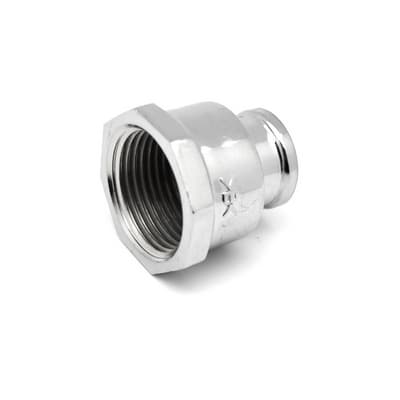 Manicotto Ridotto Diritto FF in Ottone Cromo Ibp 1 x ¾ 10 Pezzi - 3