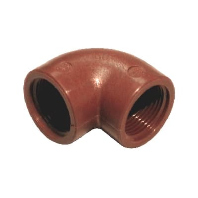 Gomito a 90 ° in PP Marrone Bucch 331 B5100250 a 05 - 2