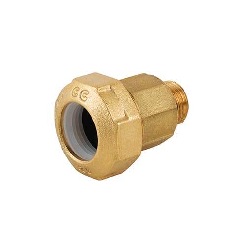 Raccordo Maschio Ridotto in Ottone per Tubo PE Caval ½ x 25 - 2