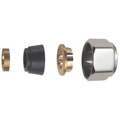 Adattatore per Tubo Rame Cromo Lucido Ø 14 S.f - 3