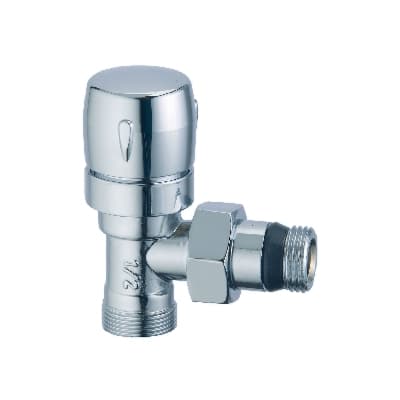 Valvola D'arredo a Squadra Termostatizzabile Cromo Lucido S.f 322 a 60CR 03 - 2