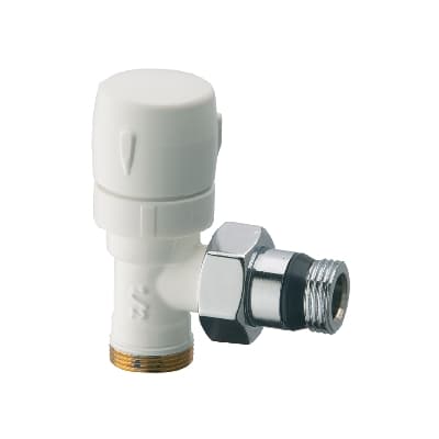 Valvola D'arredo a Squadra Termostatizzabile Bianco Cromo S.f 322 a 60BC 03 - 3