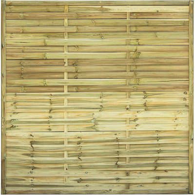Pannello Frangivento Frangivista Legno Euro 45 x 30 mm 180 x 180 cm - 2