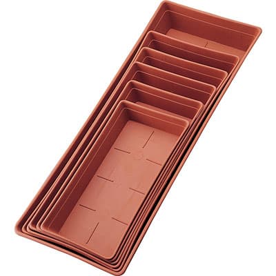 Sottocassetta Bama Pp Terracotta H 50 x 20 cm 6 cm 5 Pezzi - 3