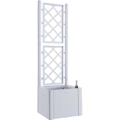 Fioriera con Grigliato Natural Deluxe Stefanplast Bianco 43 x 43 cm 142 cm - 2