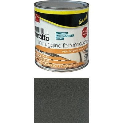 Smalto Antiruggine Ferromicaceo Hand Grigio Scuro 750 ml 6 Pezzi - 2