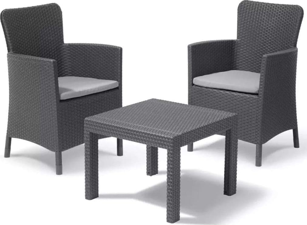 Set da Giardino 3 Pezzi in Rattan Sintetico con Cuscini Colore 3 2600318 - 5