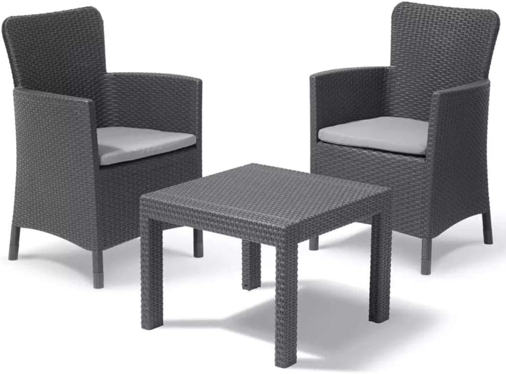 Set da Giardino 3 Pezzi in Rattan Sintetico con Cuscini Colore 3 2600318 - 5