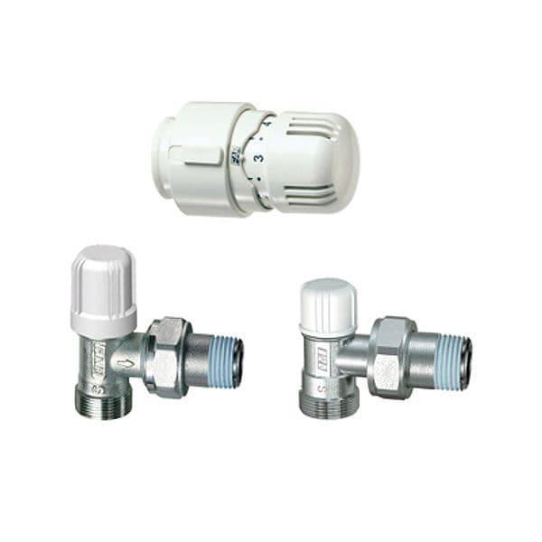 Kit Valvola + Detentore a Squadra + Testa Termostatica Far 321 a 1661 a 04