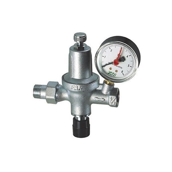 Gruppo di Riempimento Automatico Cromato con Manometro (Far) M.f 1/2 Gas