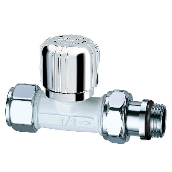 Valvola Termostatizzabile Diritta Bianco Cromata Far 321 a 0195 a 04