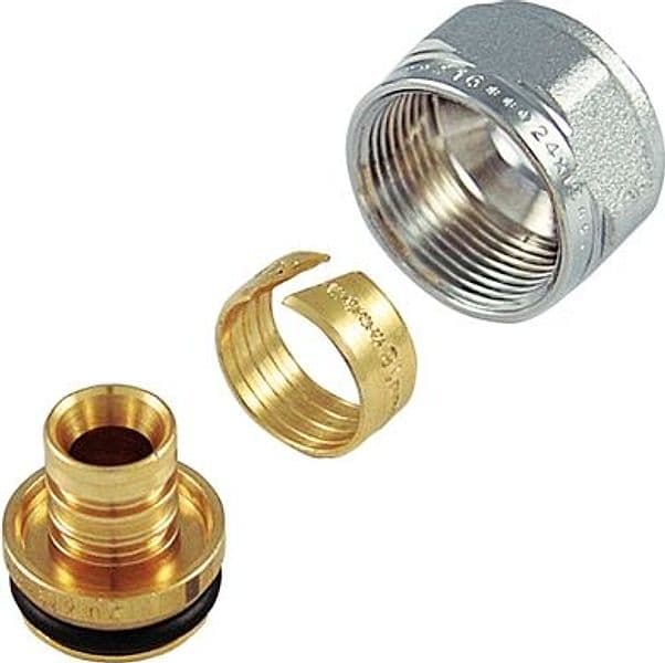 Adattatore Cromo per Tubo Multistrato Tiemm 20 x 2