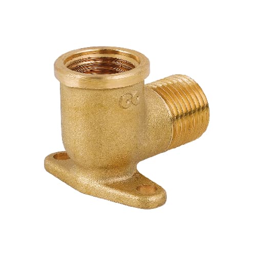 Gomito MF con Flangia in Ottone Giallo Caval - 3