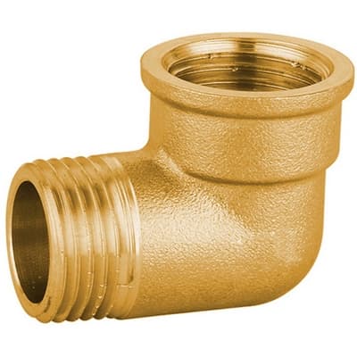 Gomito MF in Ottone Giallo Pesante Ibp 319 BP8092 a 03 - 3