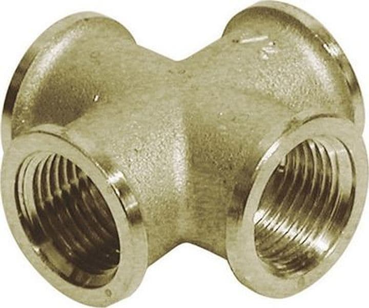 Croce Femmina in Ottone Giallo Tiemm Diam 1/2 - 3