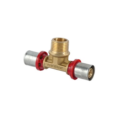 Raccordo Tee Maschio a Pressare per Multistrato Tdmb ½ x 16 - 2