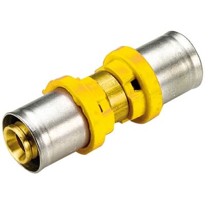 Raccordo per Multistrato Gas Diritto Doppio Ridotto Tiemm 32 x 26 - 2