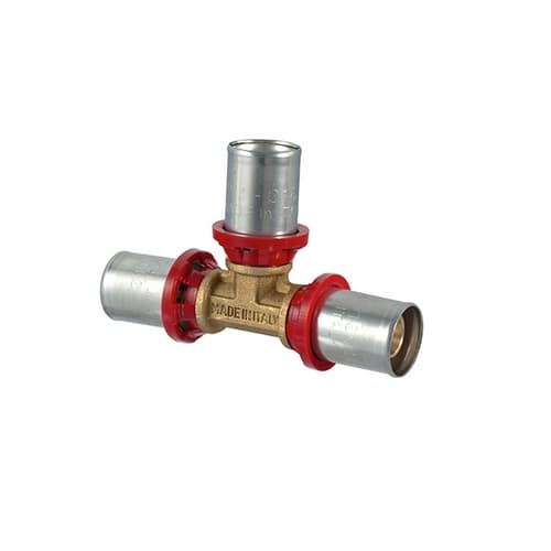 Raccordo Tee a Pressare per Multistrato Tdmb 26 x 16 x 16 - 2