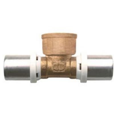 Raccordo a Tee Femmina Ibp a Pressare per Multistrato ¾ x 26 - 3