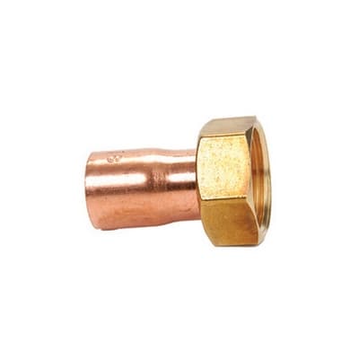 Mezzo Bocchettone Rame FF con Dado Girevole Ibp ¾ x 22 - 3