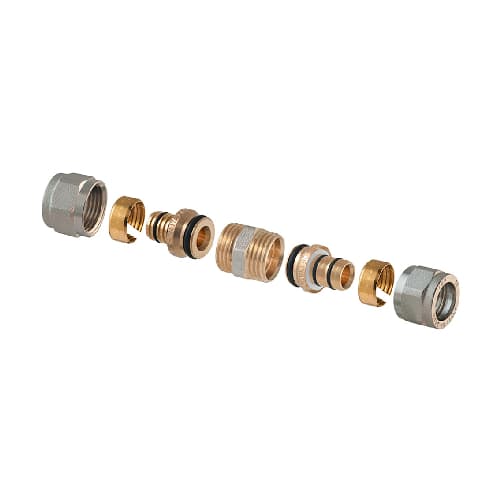 Raccordo Diritto Doppio a Compressione P Multistrato Tdmb ¾ 20 x ¾ 20(2,00 - 3