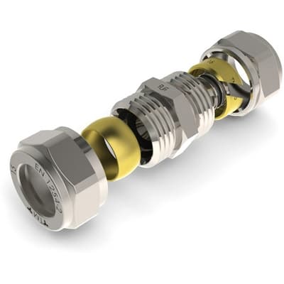 Raccordo Diritto Doppio Tiemme per Multistrato 16 x 2 Ø 15 - 3