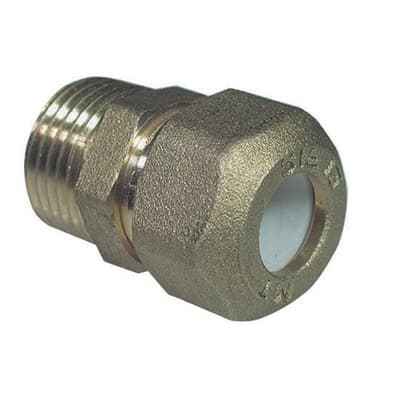 Nipple Maschio Bicono per Rame con Ogiva Teflon Tiemme ½ x 12R - 3