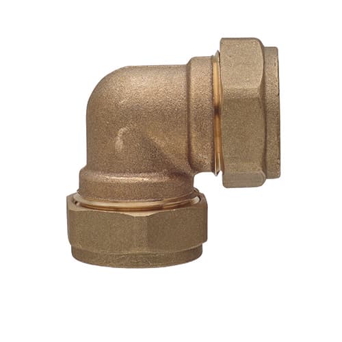 Gomito FF in Ottone a Compressione per Rame Rb Ø 16 - 2
