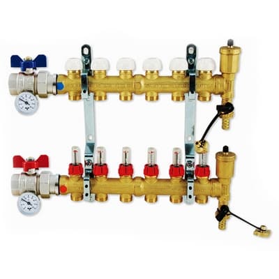 Collettore di Distribuzione Senza By Pass Tiemm 9 Vie - 2