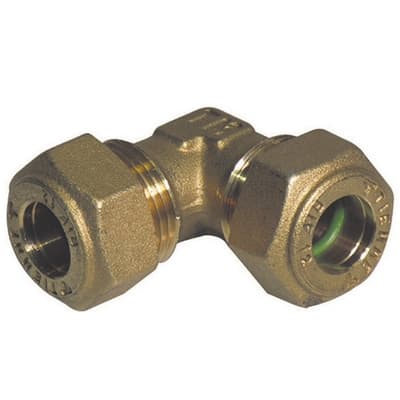 Gomito a 90 ° Doppio o Ring Tiemme Gas 18 - 3