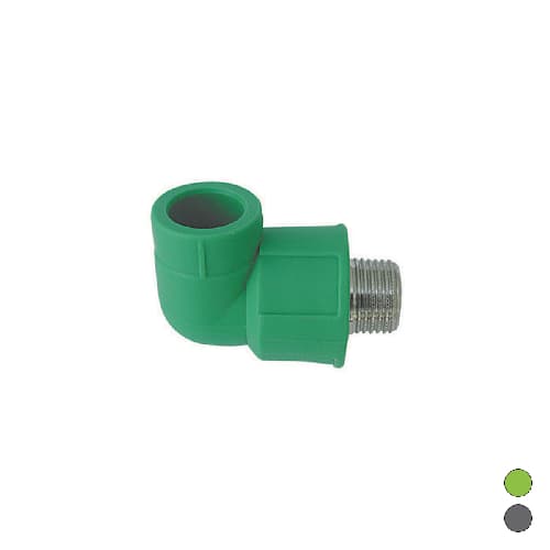 Gomito Filettato Maschio in Polipropilene Dh ½ x Ø 25 - 3