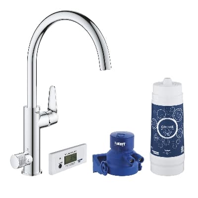 Rubinetto Miscelatore per Lavello Blue Pure Baucurve Grohe Cromo - 3