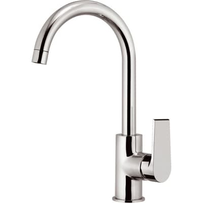 Rubinetto Miscelatore Monocomando Lavello Bocca Alta Artic Maria Cromo - 3