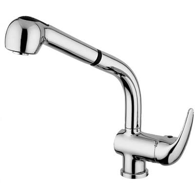 Misc Lavello Doccia Estraibile Leva Laterale Nettuno Due Paffo Cromo - 3