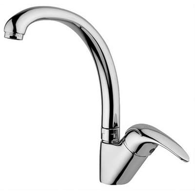 Rubinetto Miscelatore Monoc Lavello Canna Alta Linea Nettuno Paffo Cromo - 2