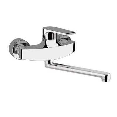 Rubinetto Miscelatore Monocomando Lavello a Muro Linea Artic Maria Cromo - 2