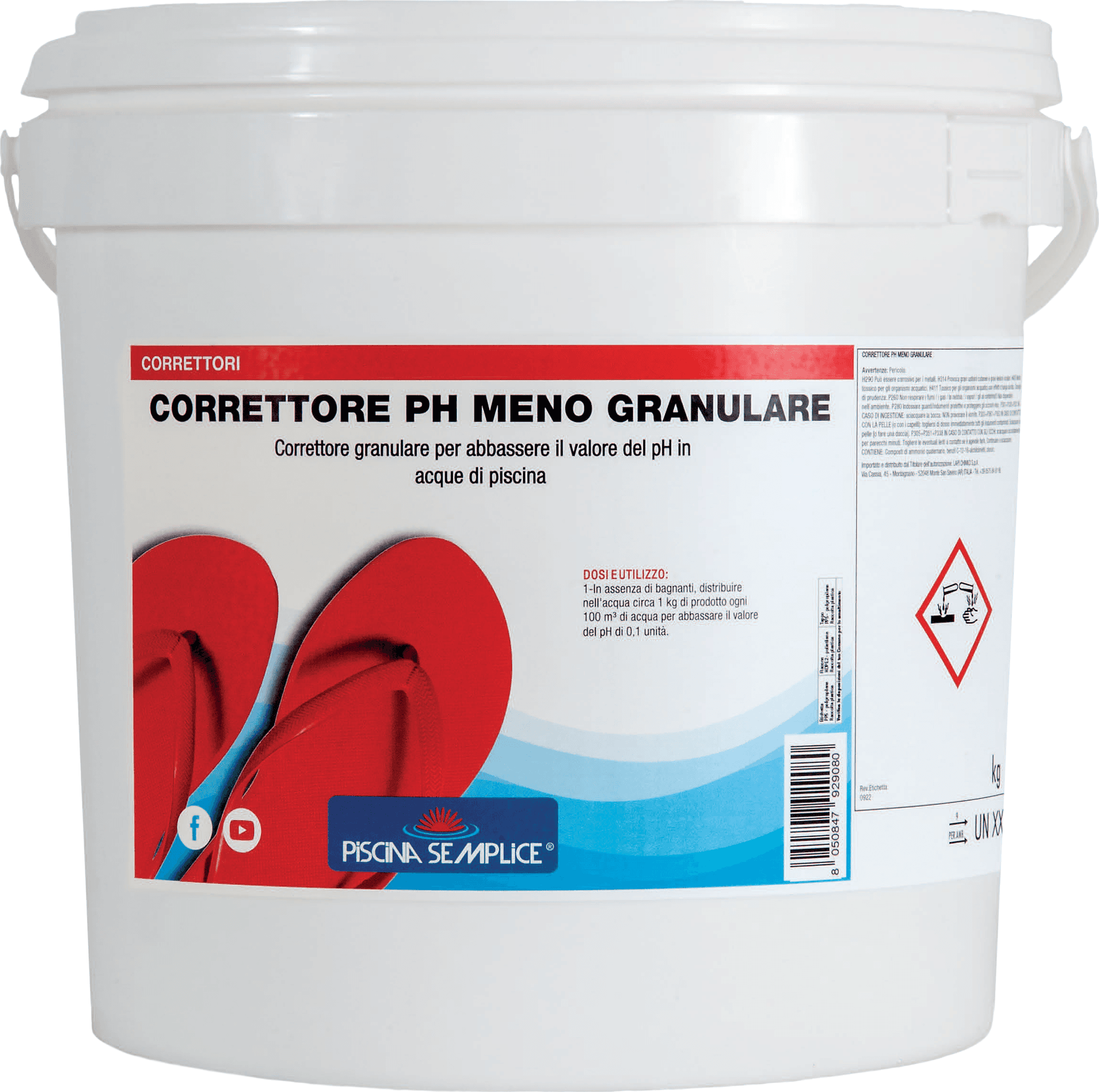 Correttore Ph Meno Granulare per Piscine 16 Kg Piscina Semplice - 3