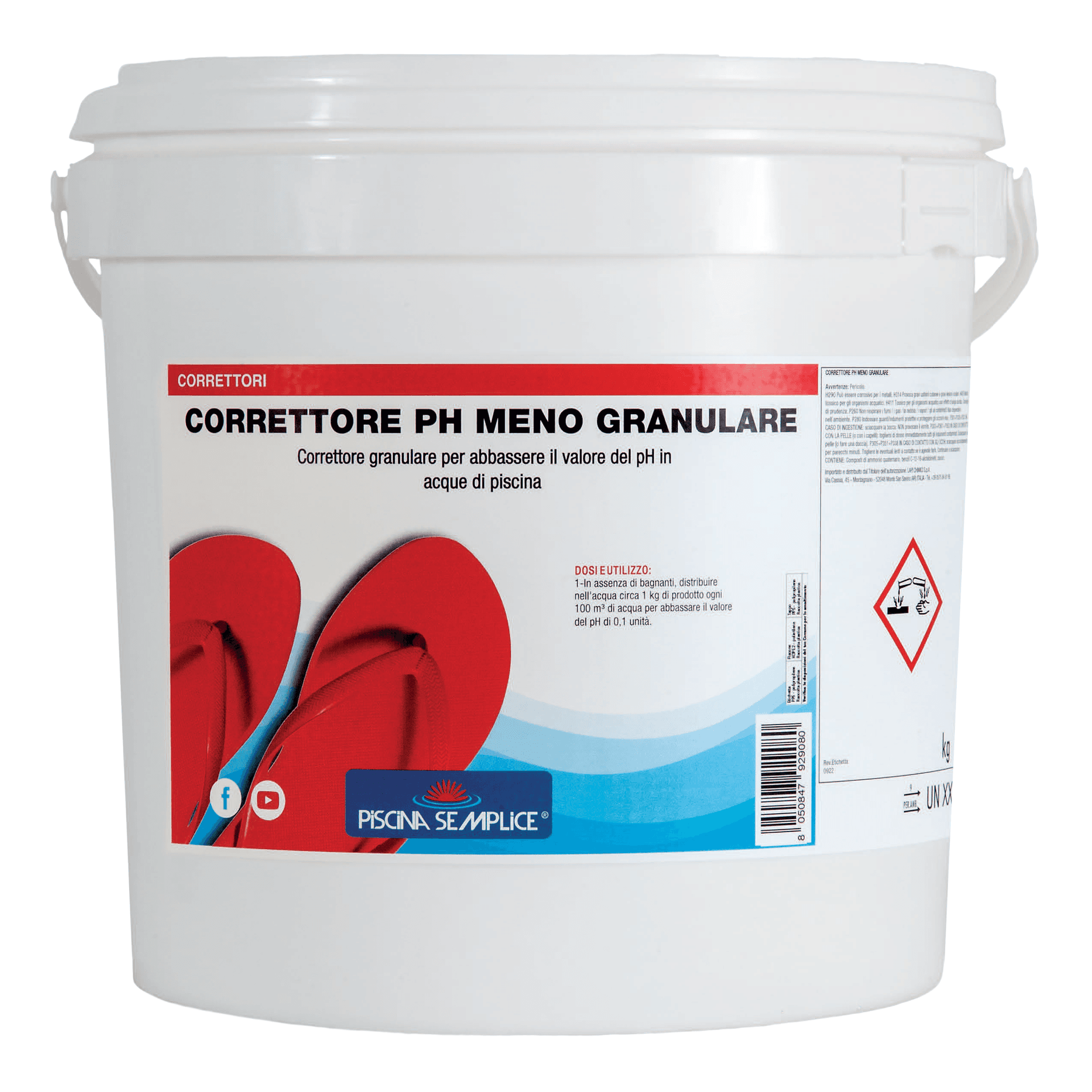 Correttore Ph Meno Granulare per Piscine 16 Kg Piscina Semplice - 3