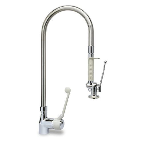 Rubinetto Miscelatore Lavello con Doccetta Doccia e Leva River Cromo - 3