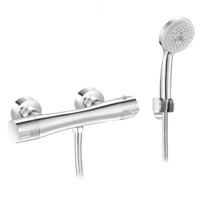 Rubinetto Miscelatore Termostatico Doccia Esterno Mod Joe Dh Cromo - 2